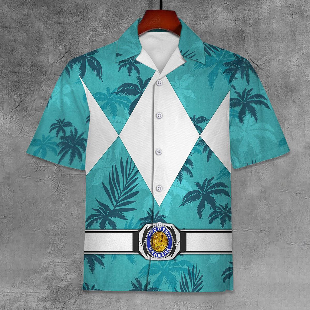 Belt Blue Ranger x Tommy Vercetti Hawaiian Shirt Beach Shorts - Gearhomie.com