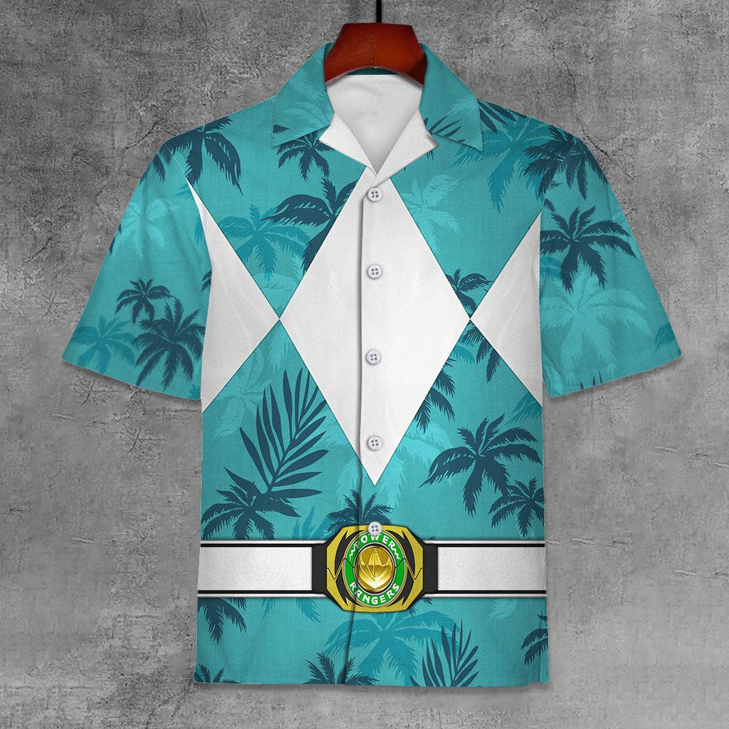 Belt Green Ranger x Tommy Vercetti Unisex Hawaiian Shirt Beach Shorts - Gearhomie.com