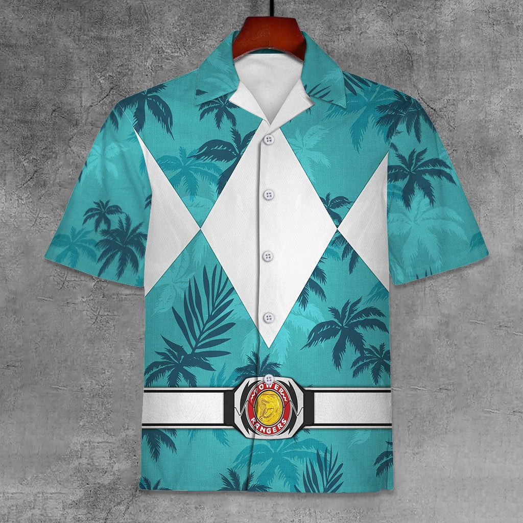 Belt Red Ranger x Tommy Vercetti Hawaiian Shirt Beach Shorts - Gearhomie.com