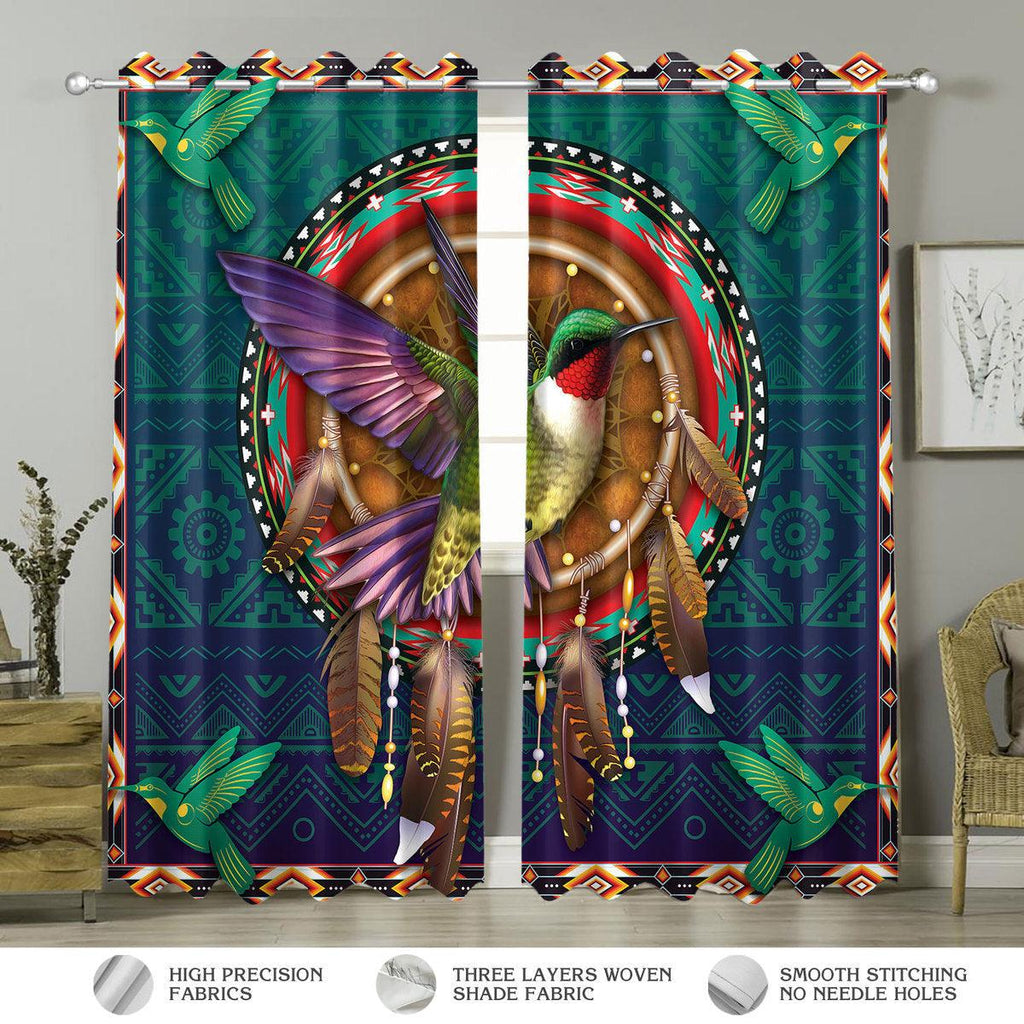 Birds Native American Curtains - DucG