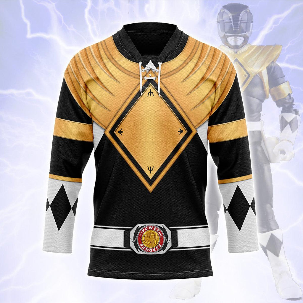 Black Ranger Dragon Shield Hockey Jersey - Gearhomie.com