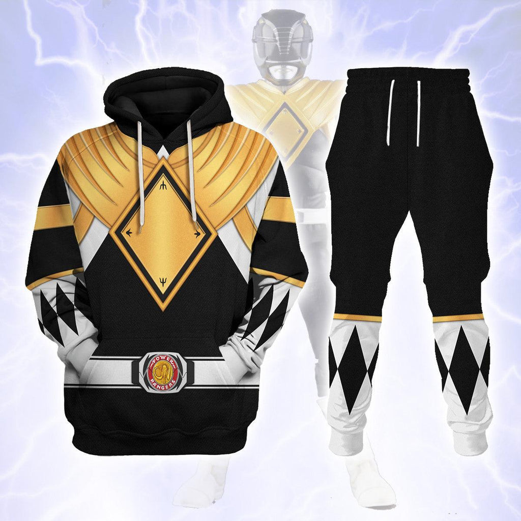 Black Ranger Dragon Shield Hoodies Sweatshirt T-shirt Hawaiian - Gearhomie.com