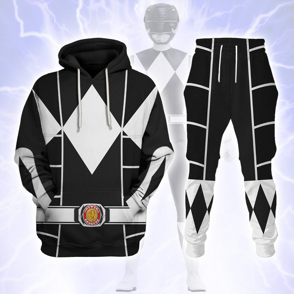 Black Ranger Mighty Morphin Cosplay Hoodies Sweatshirt T-shirt Hawaiian - Gearhomie.com