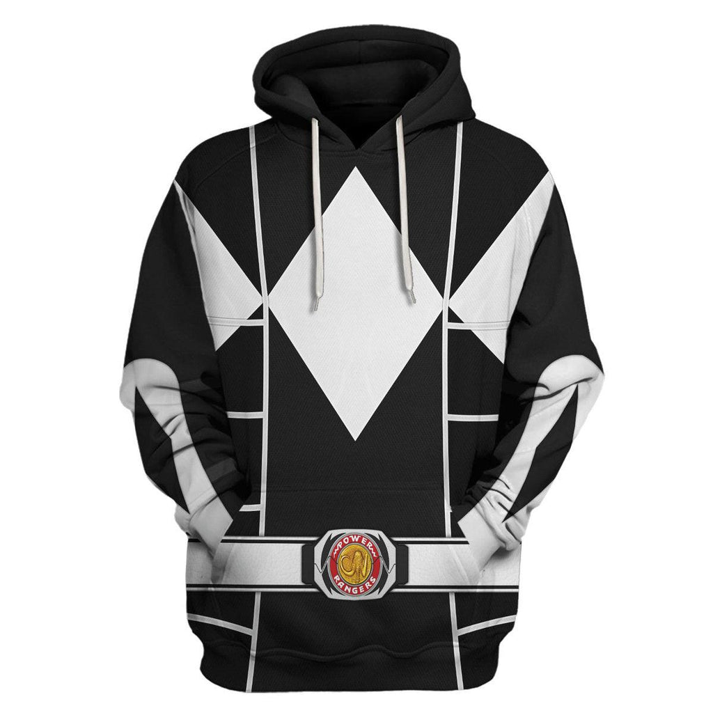 Black Ranger Mighty Morphin Cosplay Hoodies Sweatshirt T-shirt Hawaiian - Gearhomie.com