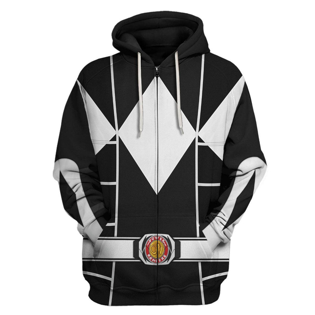 Black Ranger Mighty Morphin Cosplay Hoodies Sweatshirt T-shirt Hawaiian - Gearhomie.com