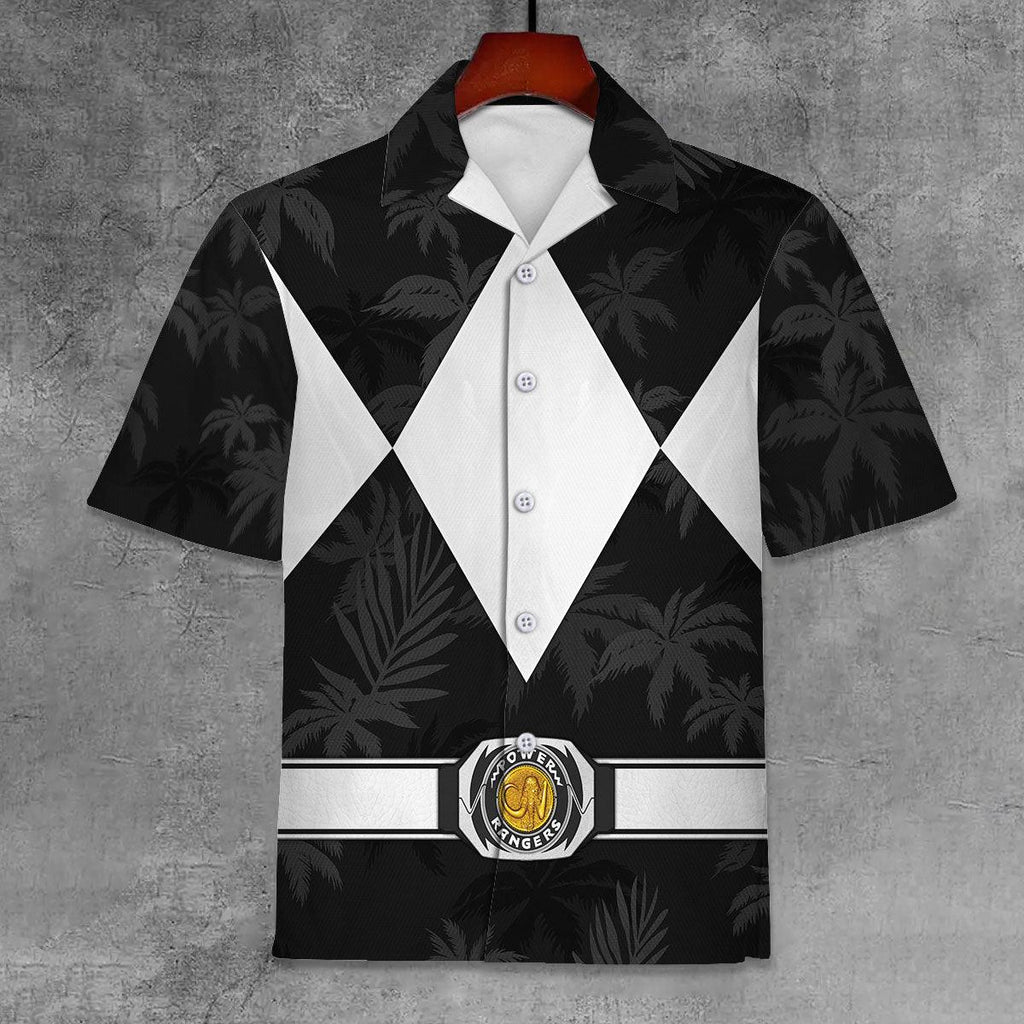 Black Ranger x Tommy Vercetti Hawaiian Shirt Beach Shorts - Gearhomie.com