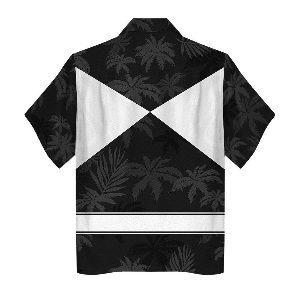 Black Ranger x Tommy Vercetti Hawaiian Shirt Beach Shorts - Gearhomie.com