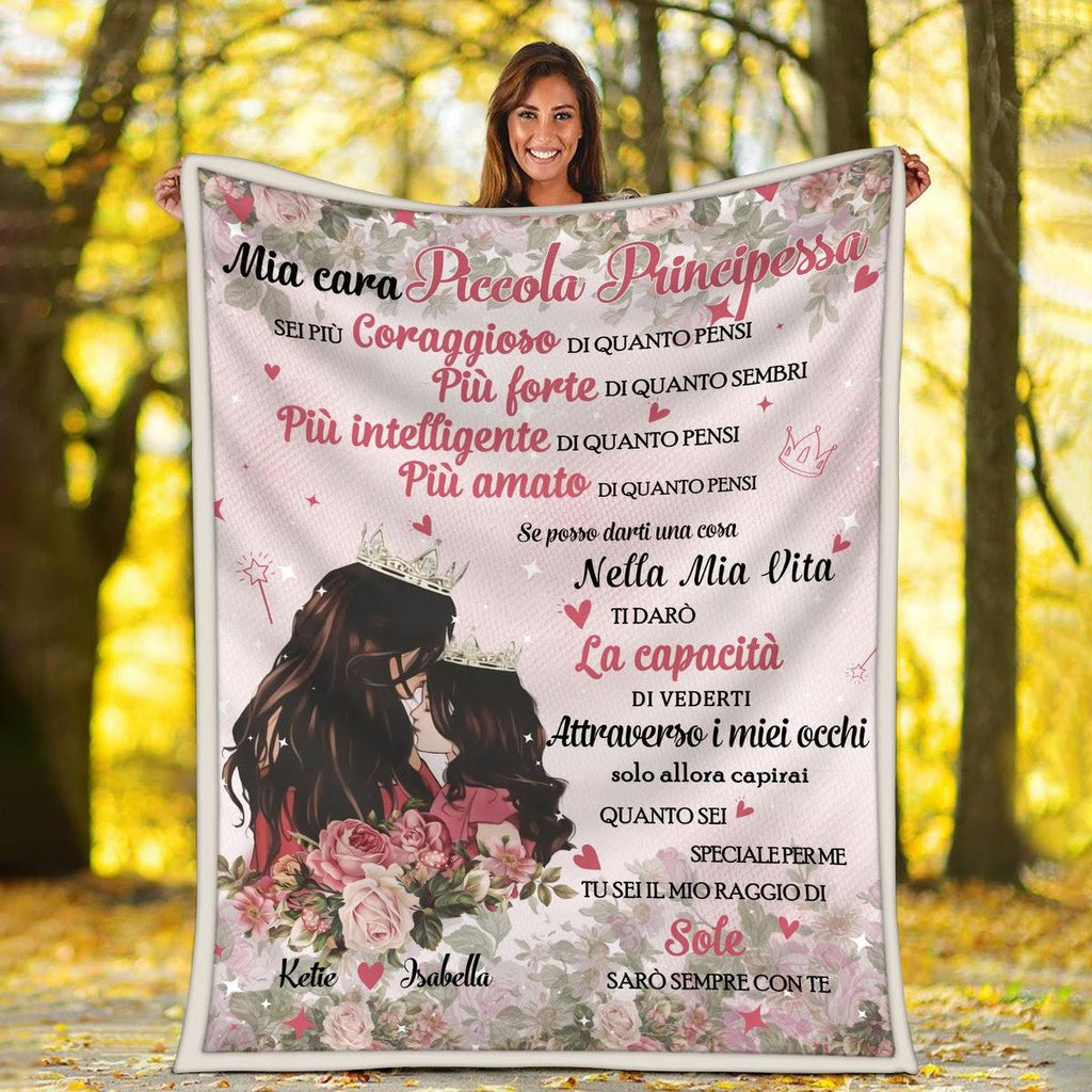 Blanket Dear My Little Princess Customized Italian - DucG