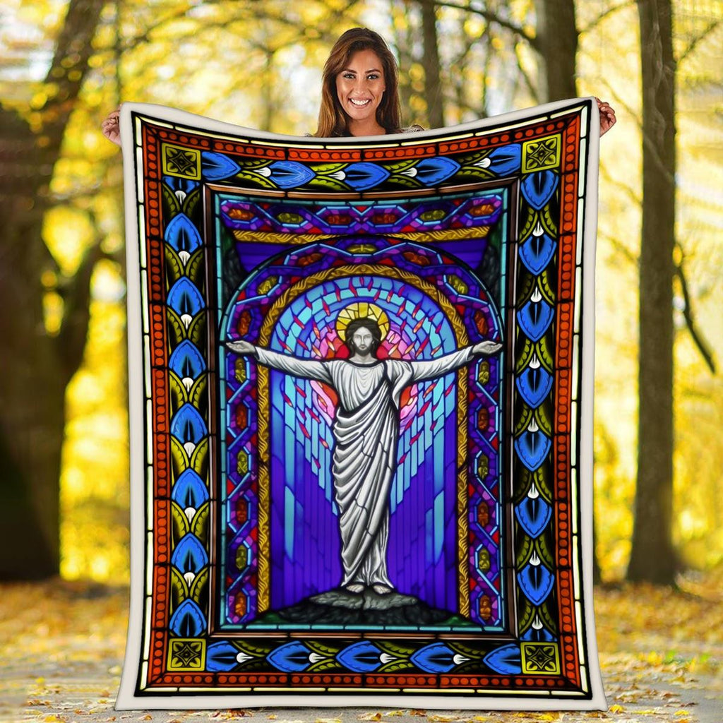 Blanket Jesus Stained Glass - DucG