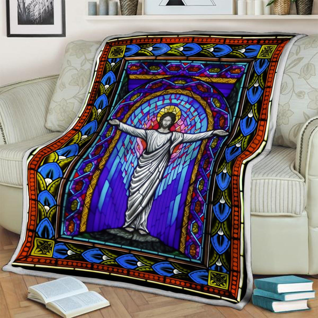 Blanket Jesus Stained Glass - DucG