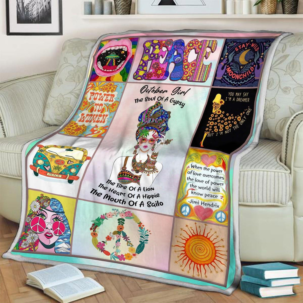 Blanket October Hippie Girl - DucG