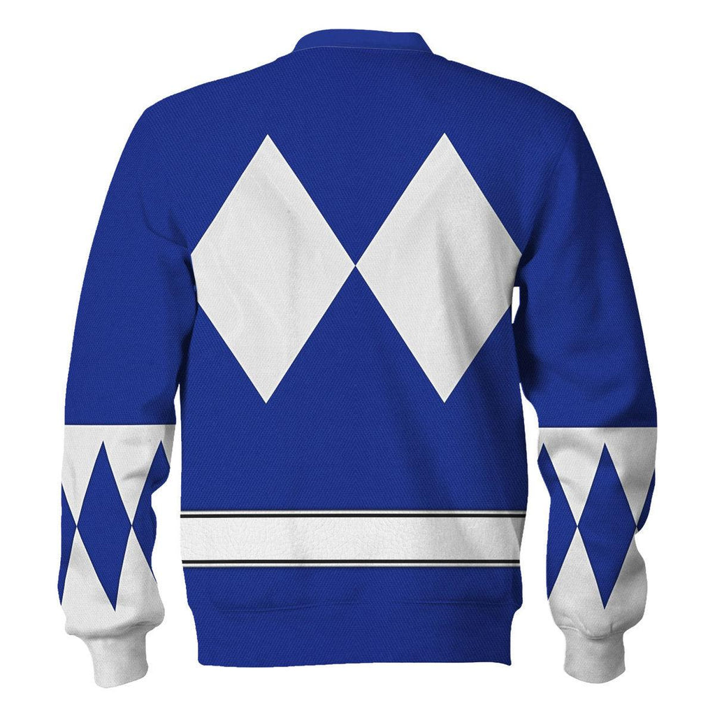 Blue Ranger Mighty Morphin The Movie (1995) Hoodies Sweatshirt T-shirt Hawaiian - Gearhomie.com