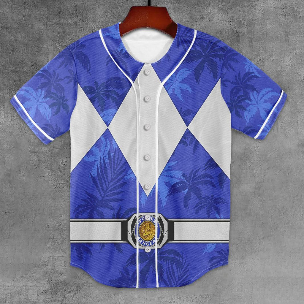 Blue Ranger x Tommy Vercetti MLB Jersey Shirt Beach Shorts - Gearhomie.com