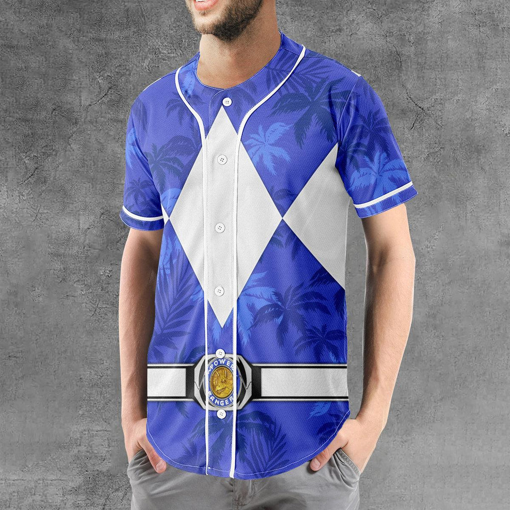 Blue Ranger x Tommy Vercetti MLB Jersey Shirt Beach Shorts - Gearhomie.com