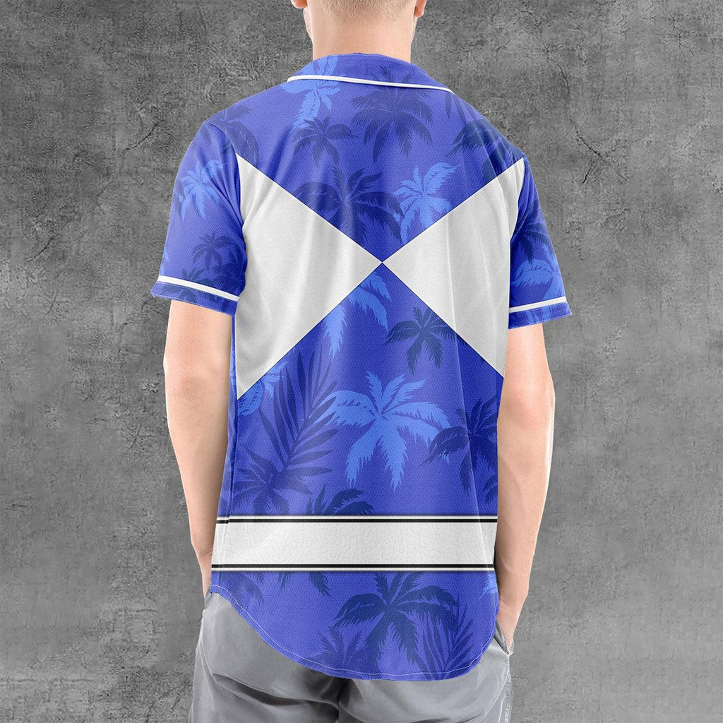 Blue Ranger x Tommy Vercetti MLB Jersey Shirt Beach Shorts - Gearhomie.com