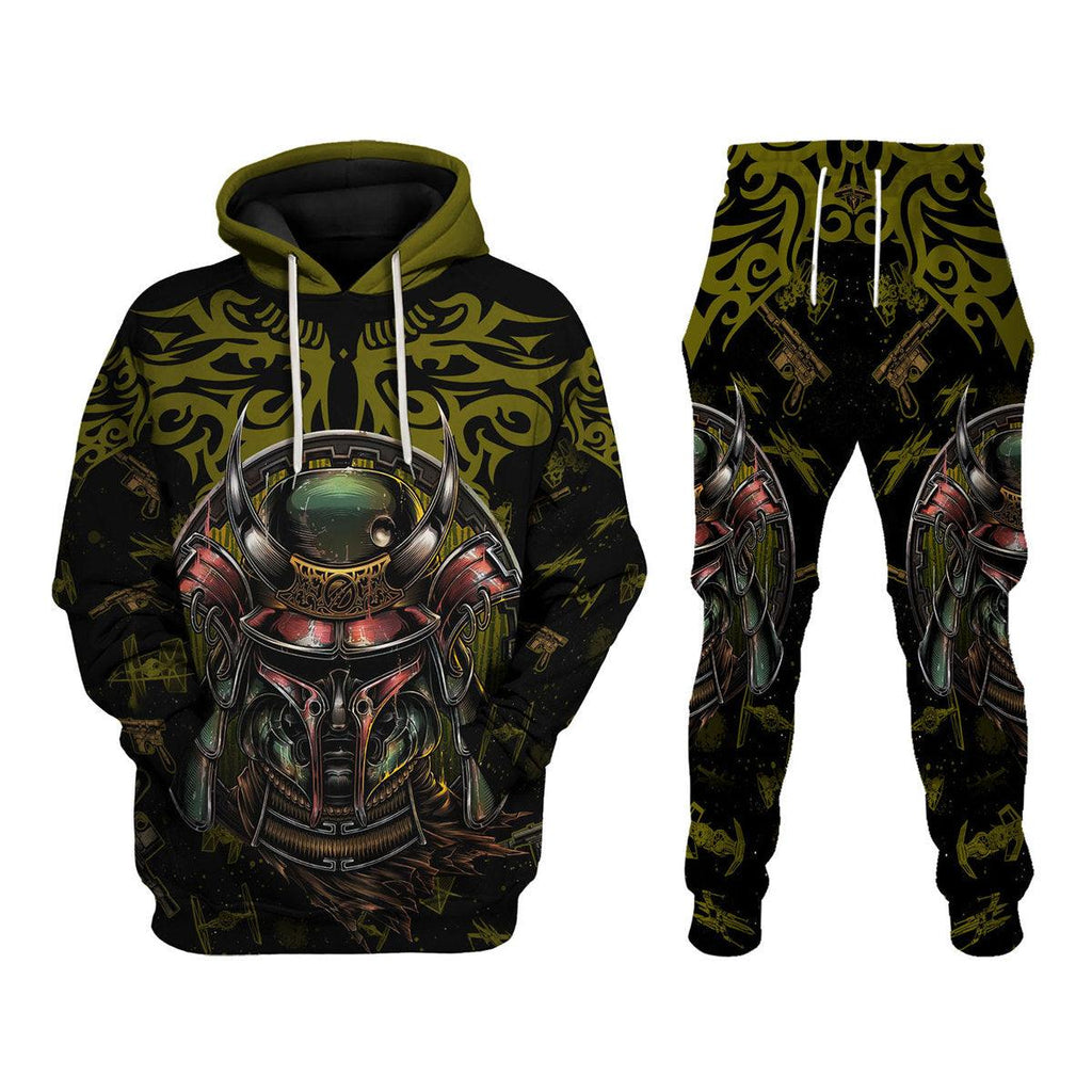 Boba Fet Samurai T-shirt Hoodie Sweatpants Apparel - Gearhomie.com