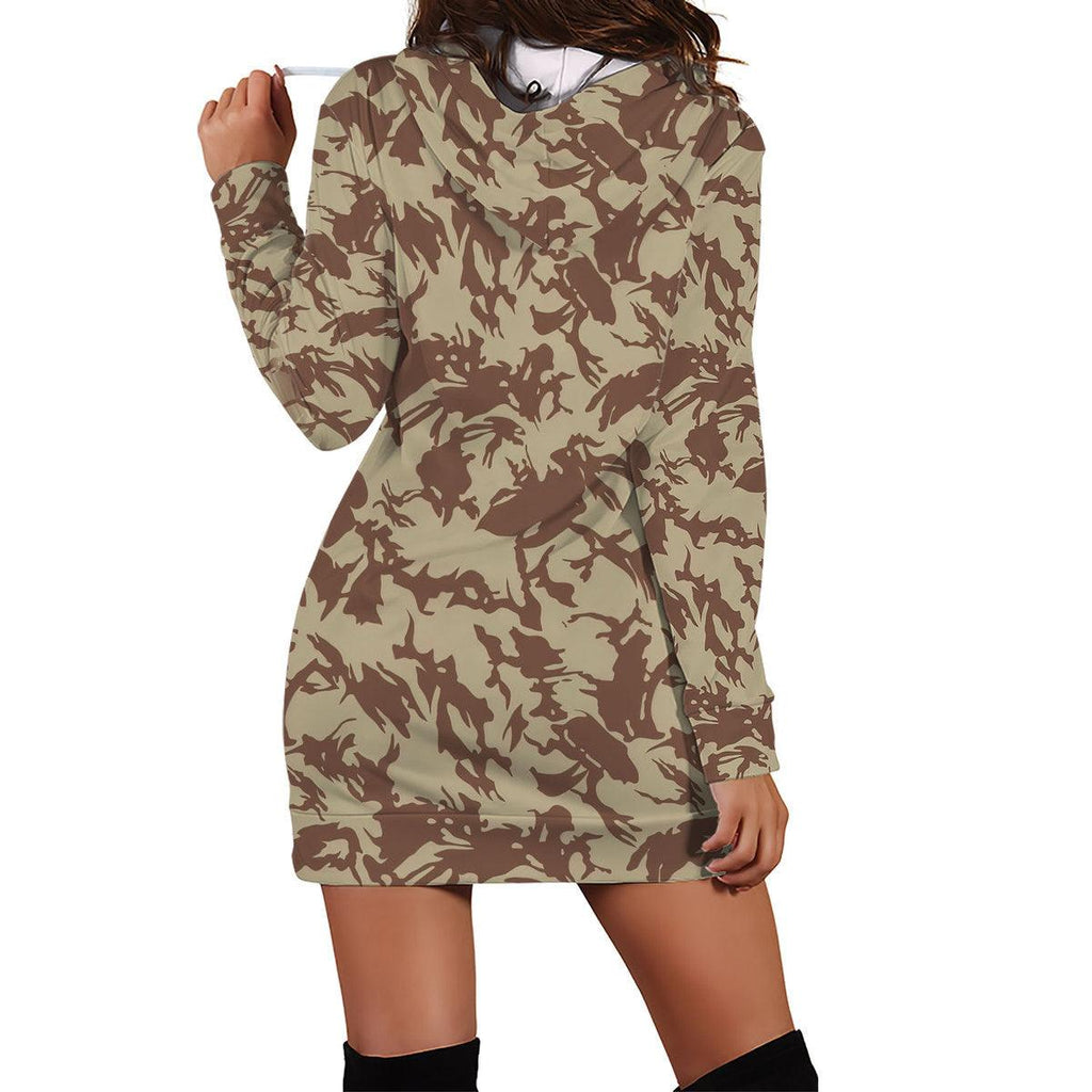 Bristish Desert (DPM) Camo Pattern Dress Hoodie - DucG