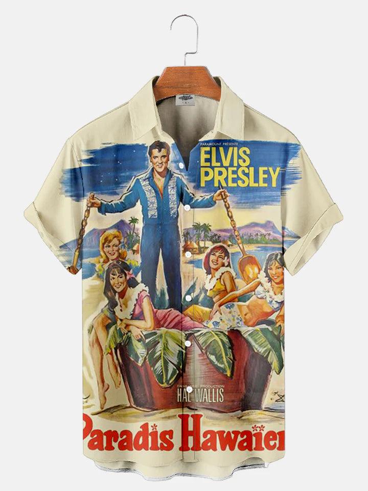 CLASSIC MUSIC EL12 CHARACTER PRINTED UNISEX CASUAL HAWAIIAN SHIRT - Gearhomie.com