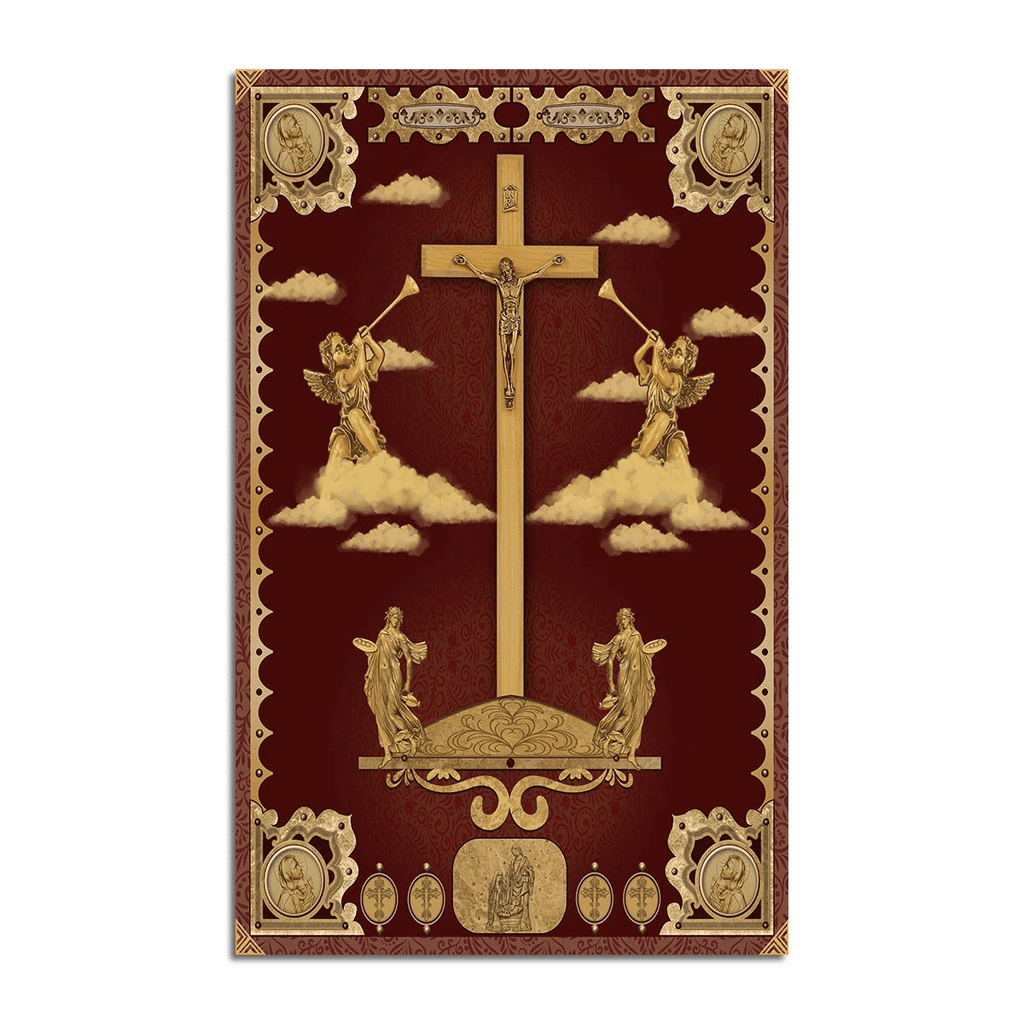 Crucifix of Jesus and The Angels Rug - DucG