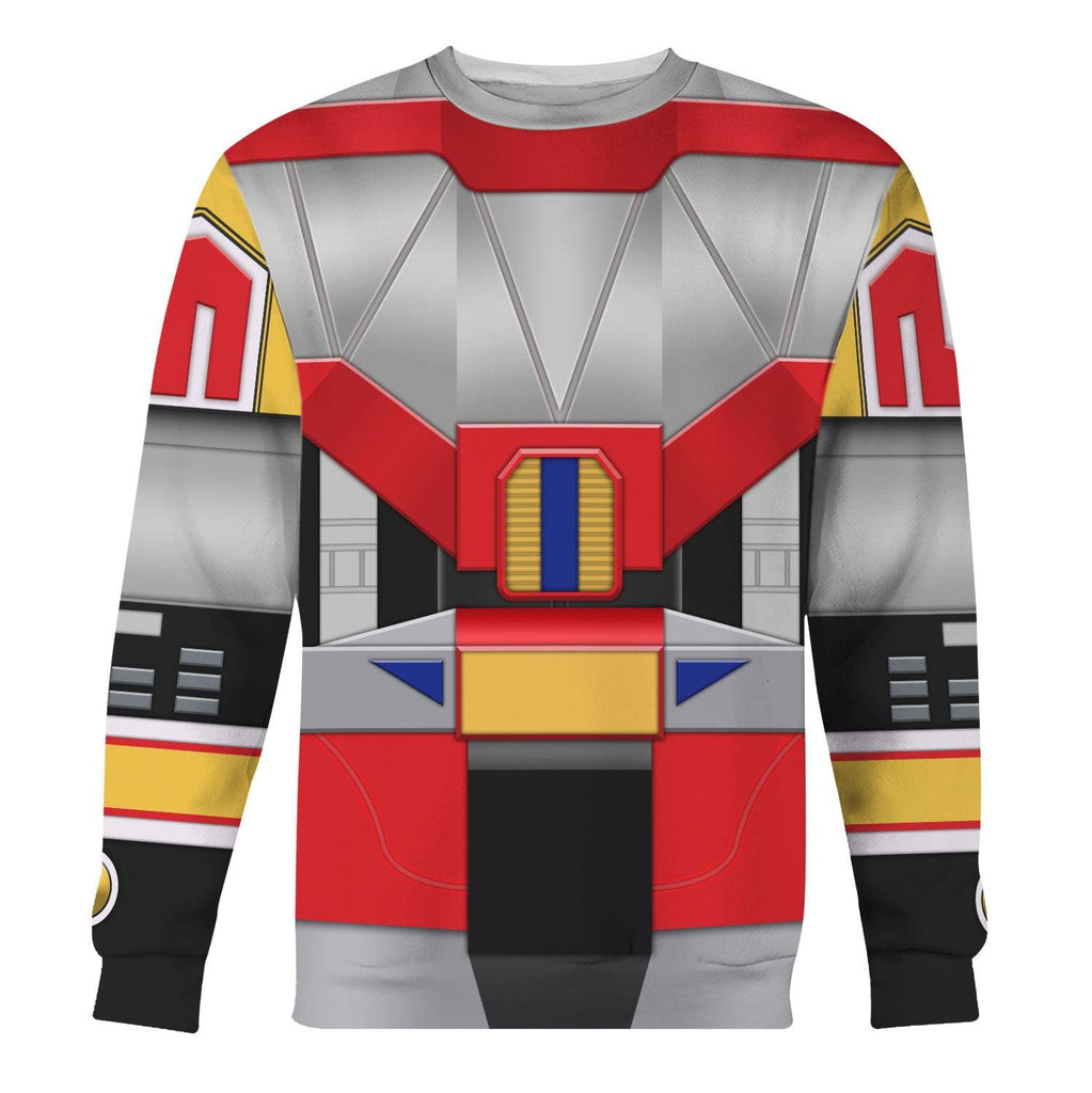 Dino Megazord Mighty Morphin Hoodies Sweatshirt T-shirt Hawaiian - Gearhomie.com