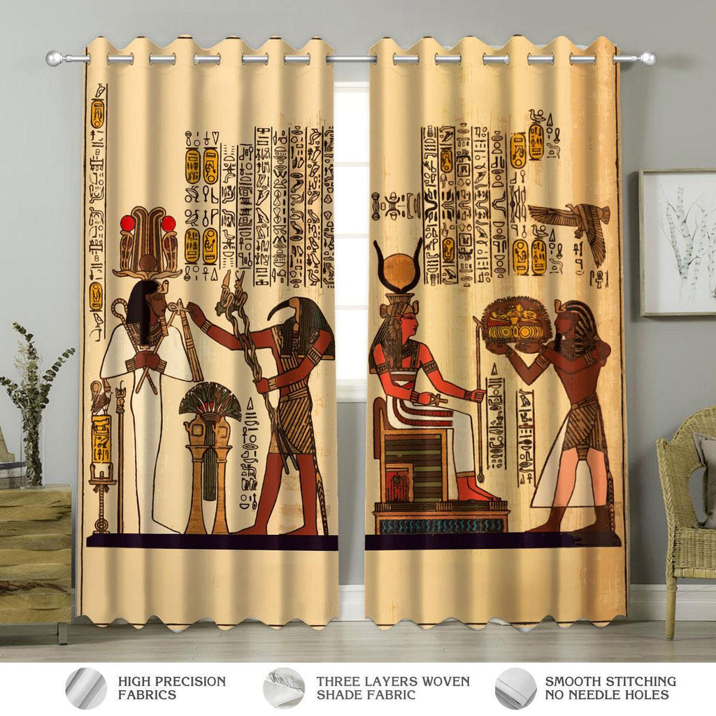 Egyptian Gods Window Curtains - DucG