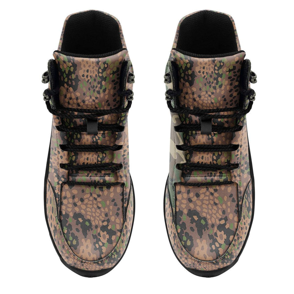 Erbsenmuster German Waffen-SS WWII Pea Dot Camo Patterns Hiking Shoes - DucG