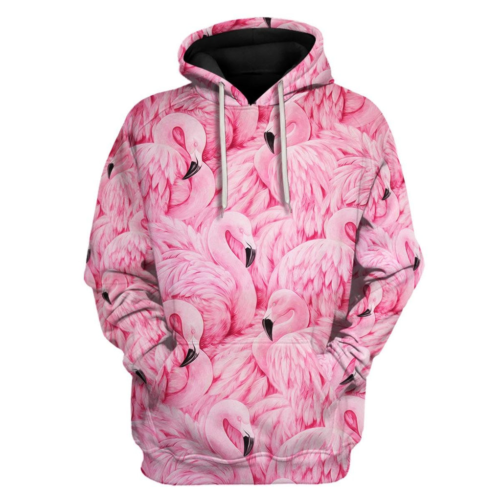 Flamingo Animal Cosplay T-shirt Hoodie Sweatpants Apparel - DucG