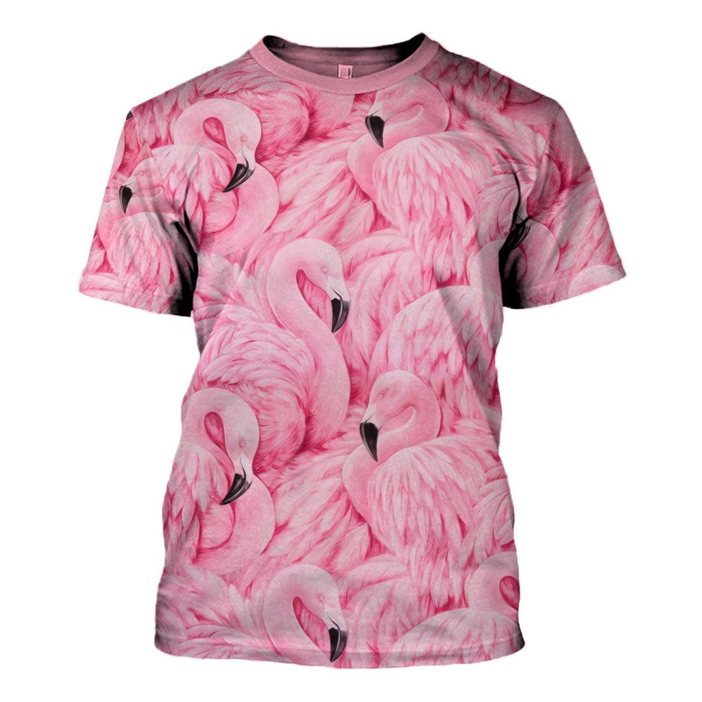 Flamingo Animal Cosplay T-shirt Hoodie Sweatpants Apparel - DucG