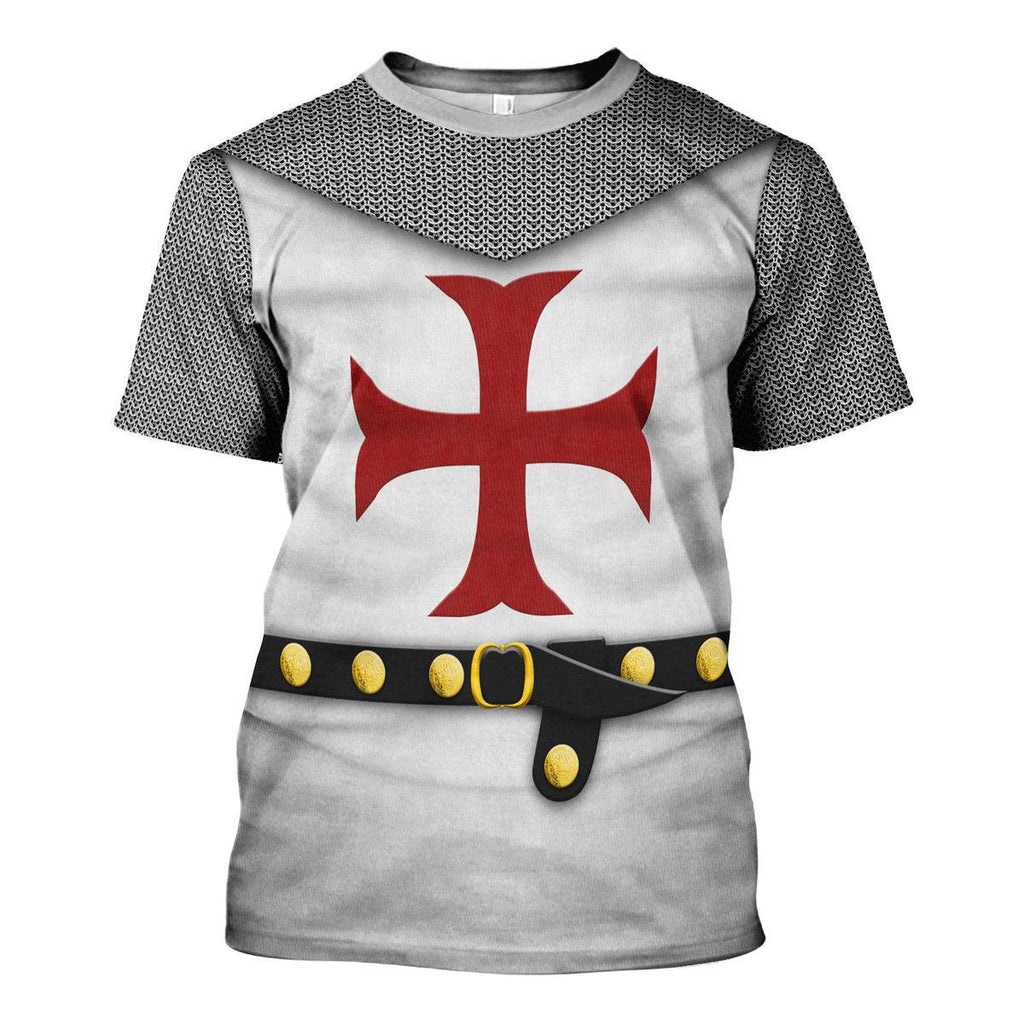 Gearhomie 1189-1192 English Templar Knights Costume Hoodie Sweatshirt T-Shirt Tracksuit - Gearhomie.com