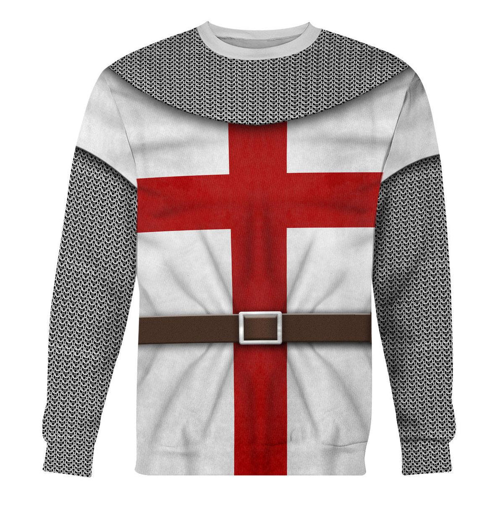 Gearhomie 1189-1192 Templar Knight-String Mail Costume Hoodie Sweatshirt T-Shirt Tracksuit - Gearhomie.com