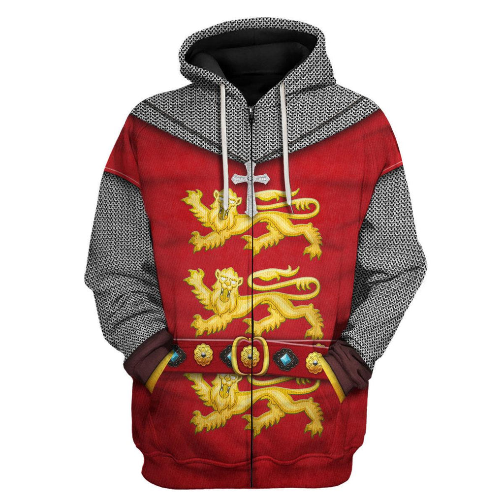 Gearhomie 1189–1192 Crusader King Knights Costume Hoodie Sweatshirt T-Shirt Tracksuit - Gearhomie.com