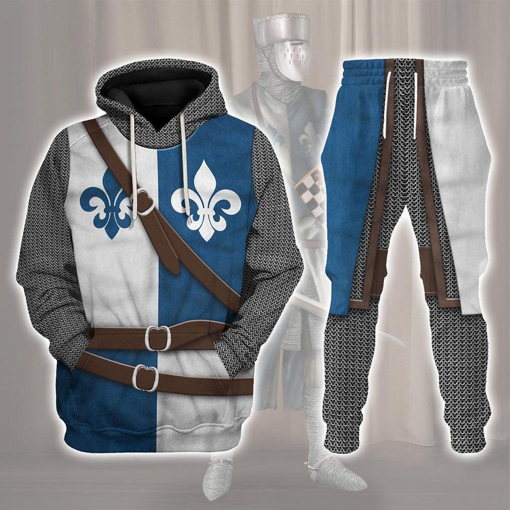 Gearhomie 12th Century French Knight Costume Hoodie Sweatshirt T-Shirt Tracksuit - Gearhomie.com