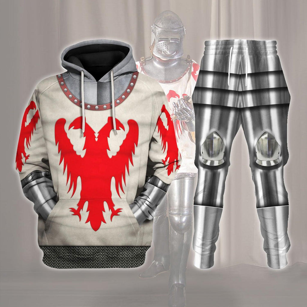 Gearhomie 14th Century Articulated Armour- Boucicaut 1415 Outfit Costume Hoodie Sweatshirt T-Shirt Tracksuit - DucG