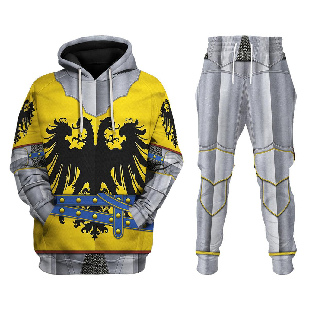 Gearhomie 15th Century Holy Roman Empire Knight Costume Hoodie Sweatshirt T-Shirt Tracksuit - Gearhomie.com