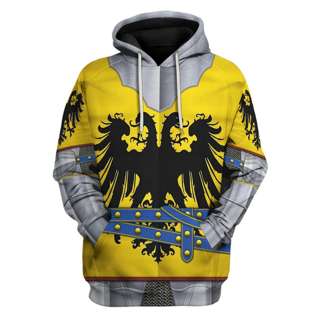 Gearhomie 15th Century Holy Roman Empire Knight Costume Hoodie Sweatshirt T-Shirt Tracksuit - Gearhomie.com