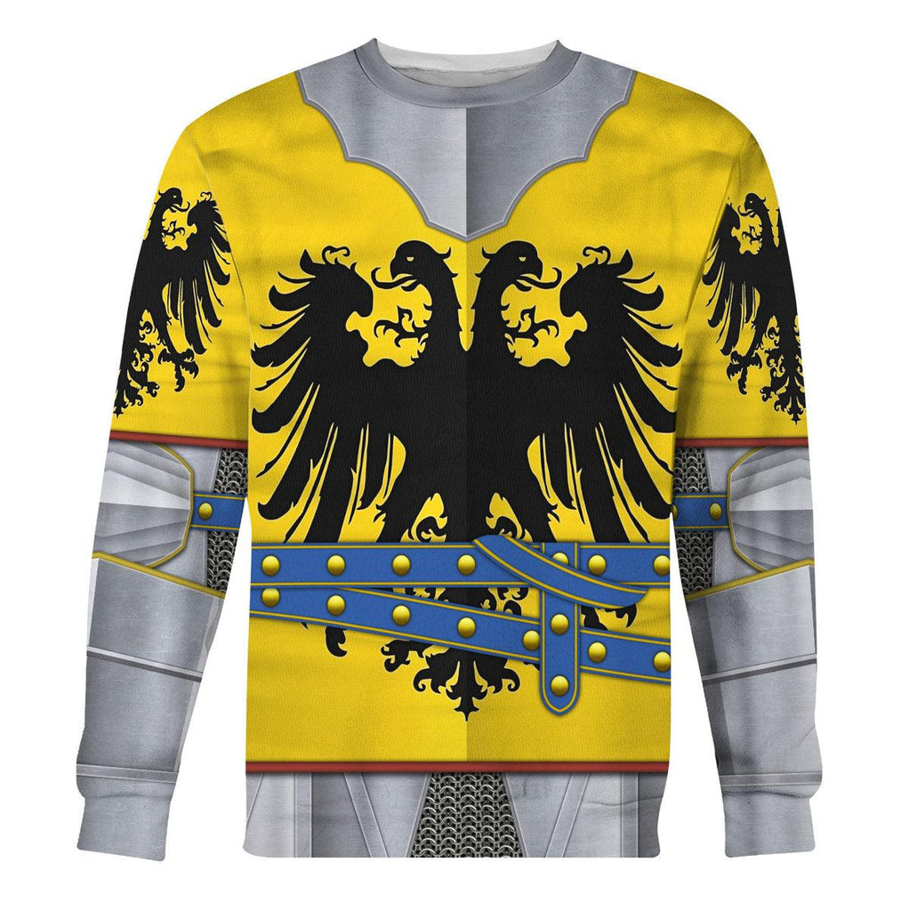 Gearhomie 15th Century Holy Roman Empire Knight Costume Hoodie Sweatshirt T-Shirt Tracksuit - Gearhomie.com