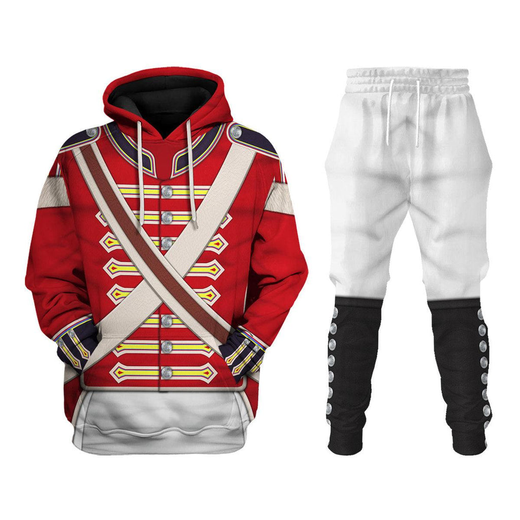 Gearhomie 23rd Foot (Royal Welch Fuzileers ) Private – Grenadier Company (1802-1812) Uniform All Over Print Hoodie Sweatshirt T-Shirt Tracksuit - Gearhomie.com