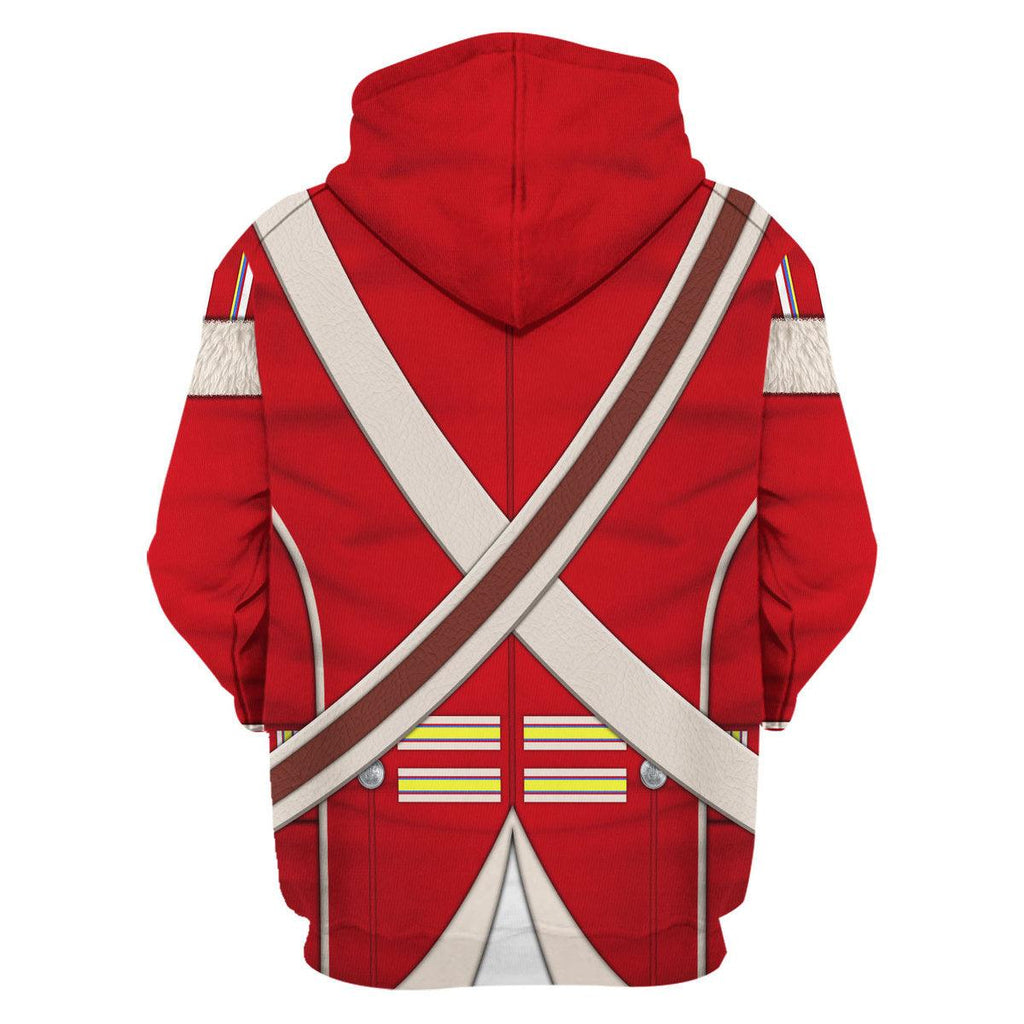 Gearhomie 23rd Foot (Royal Welch Fuzileers ) Private – Grenadier Company (1802-1812) Uniform All Over Print Hoodie Sweatshirt T-Shirt Tracksuit - Gearhomie.com