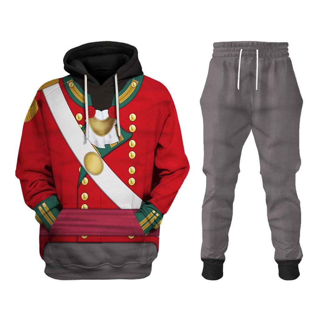 Gearhomie 69th Foot (South Lincolnshire) Officer-Centre Company-Campaign Dress (1812-1815) Uniform All Over Print Hoodie Sweatshirt T-Shirt Tracksuit - Gearhomie.com