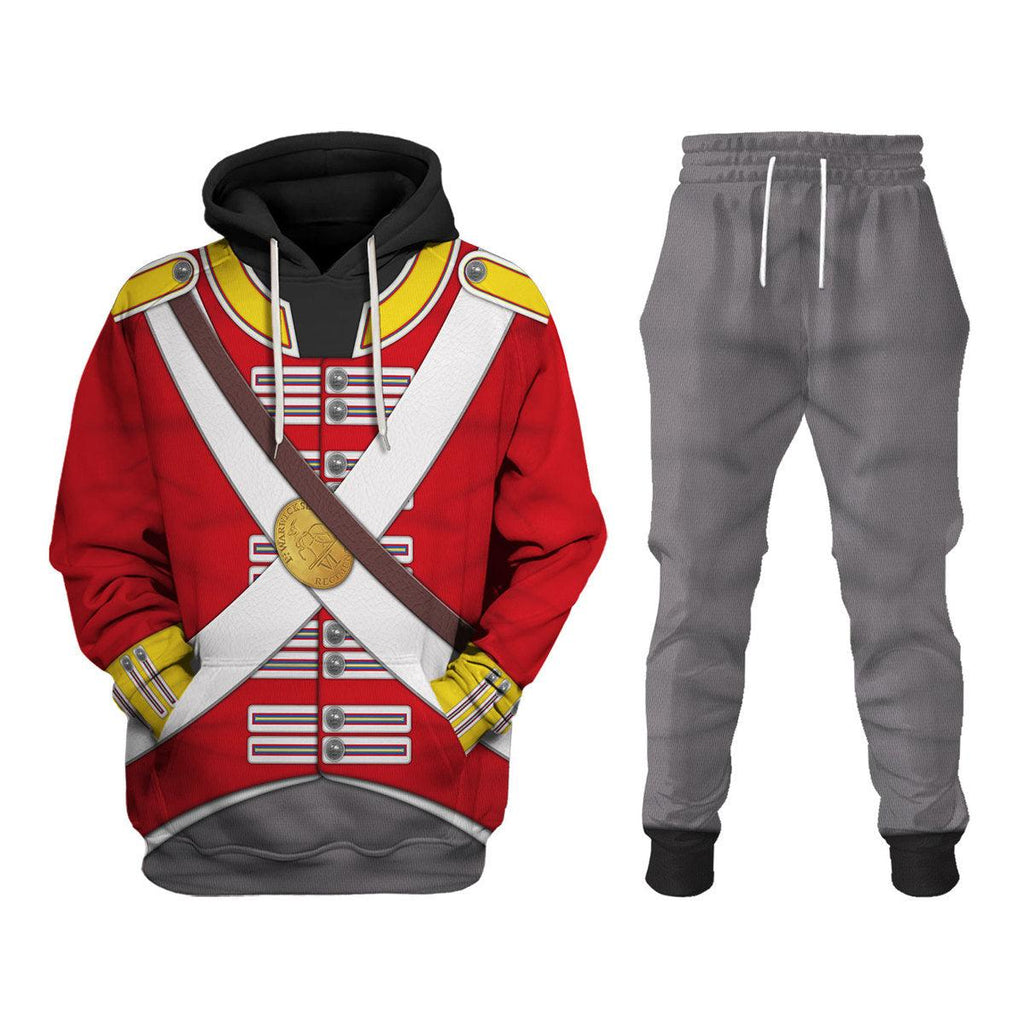 Gearhomie 6th Foot (Warwickshire) Private-Centre Company (1812-1815) Uniform All Over Print Hoodie Sweatshirt T-Shirt Tracksuit - Gearhomie.com