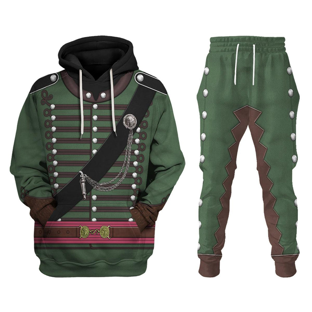 Gearhomie 95th Rifles Uniform British Army Captain All Over Print Hoodie Sweatshirt T-Shirt Tracksuit - Gearhomie.com