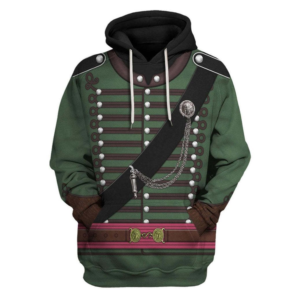 Gearhomie 95th Rifles Uniform British Army Captain All Over Print Hoodie Sweatshirt T-Shirt Tracksuit - Gearhomie.com