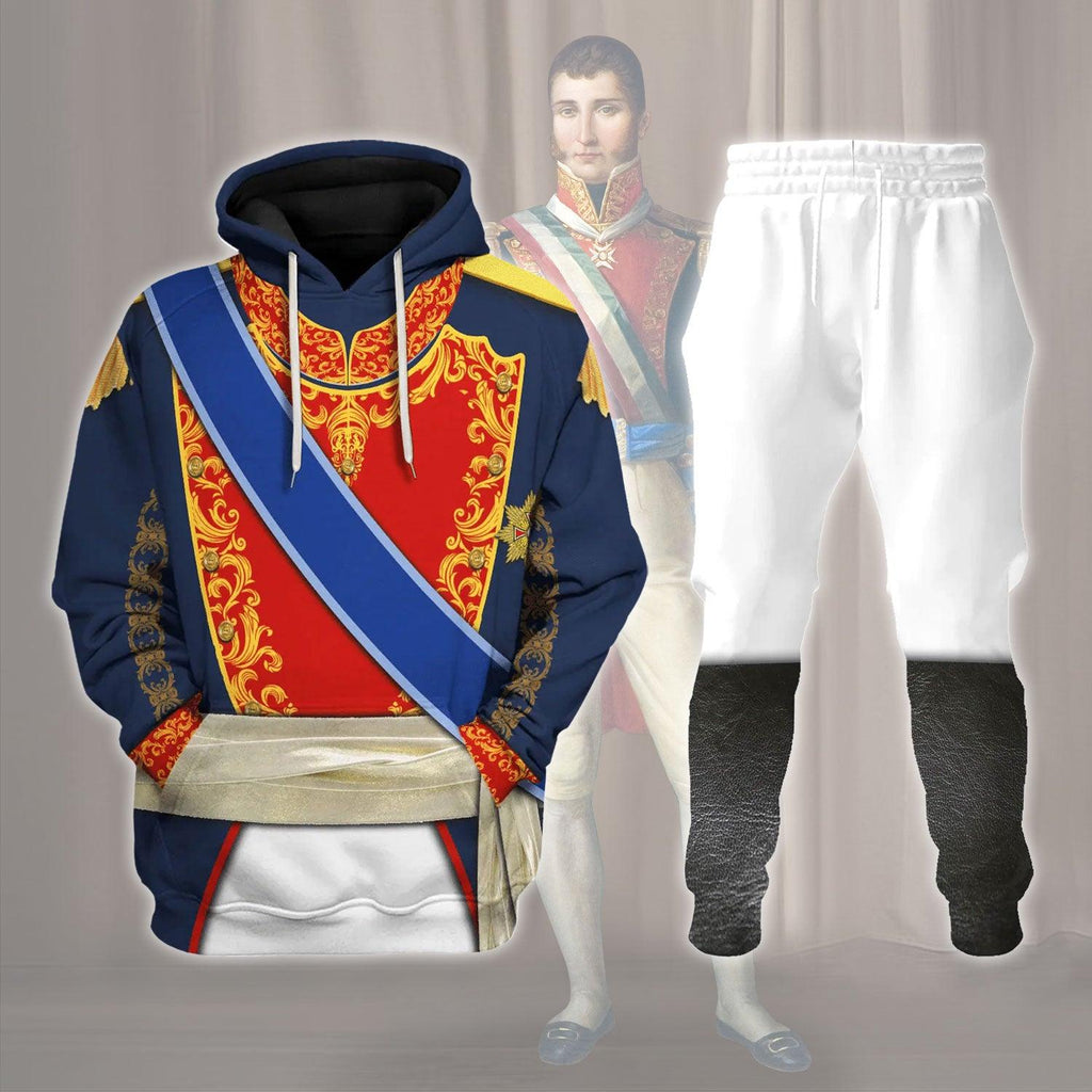 Gearhomie Agustin de Iturbide, Augustine of Mexico Costume Hoodie Sweatshirt T-Shirt Tracksuit - Gearhomie.com