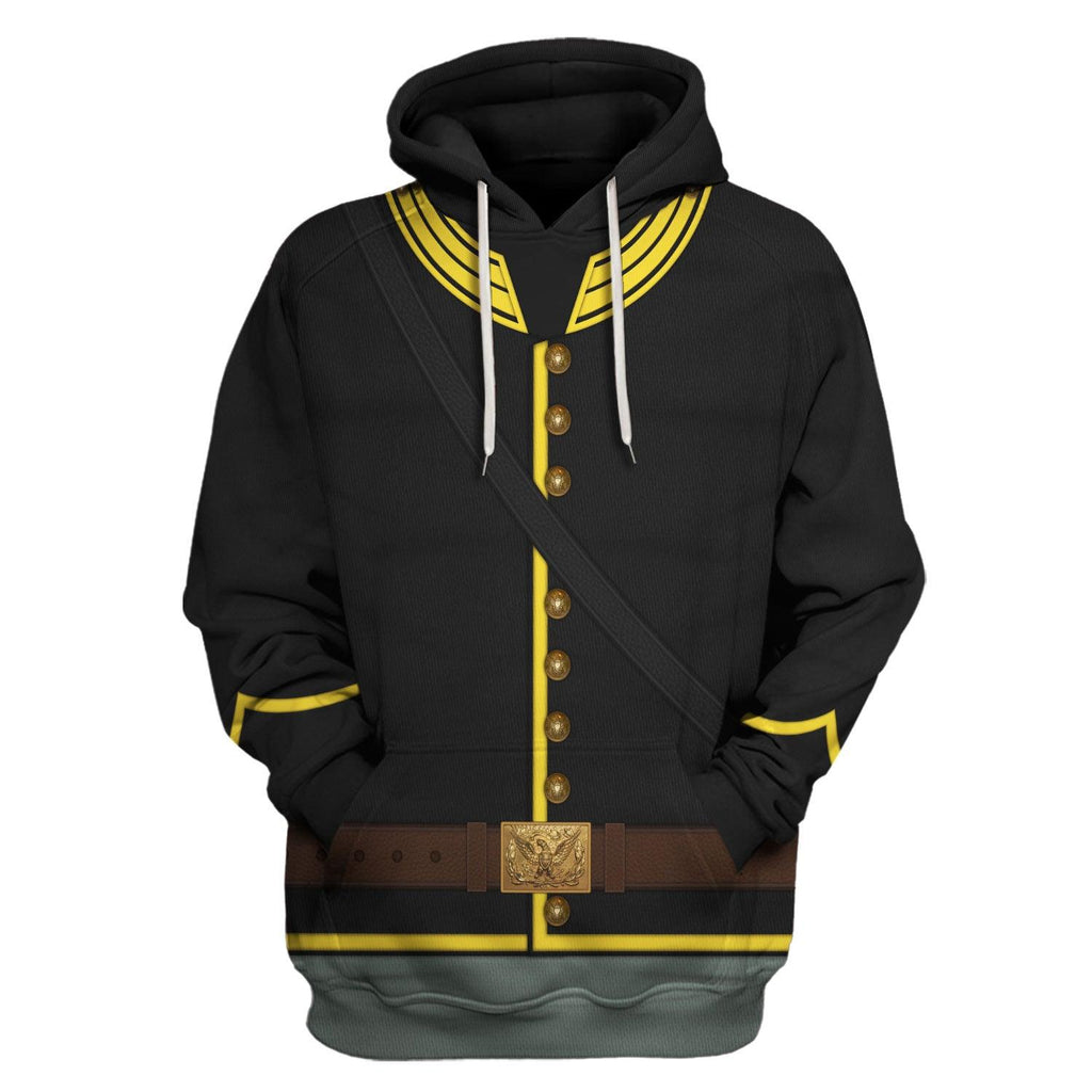 Gearhomie American Civil War Union Army Cavalry Trooper Costume Hoodie Sweatshirt T-Shirt Tracksuit - DucG