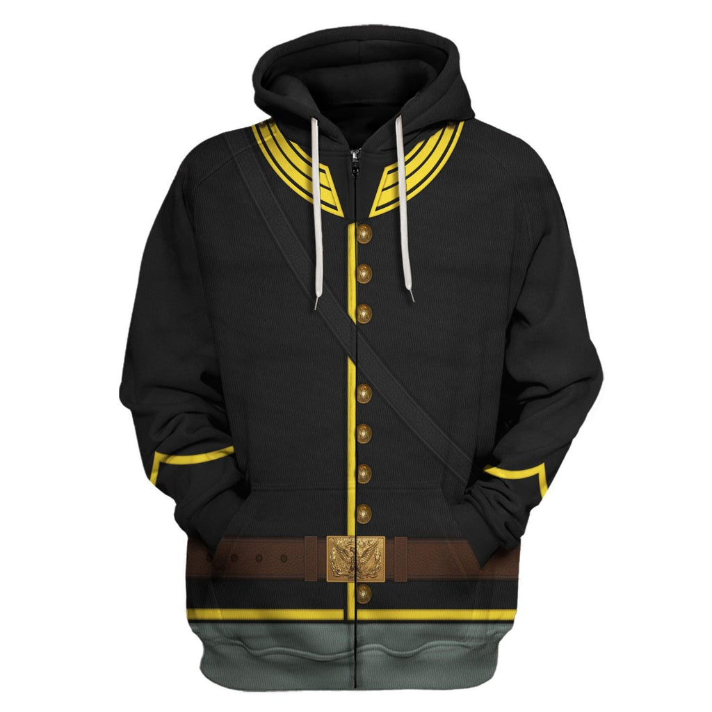 Gearhomie American Civil War Union Army Cavalry Trooper Costume Hoodie Sweatshirt T-Shirt Tracksuit - DucG