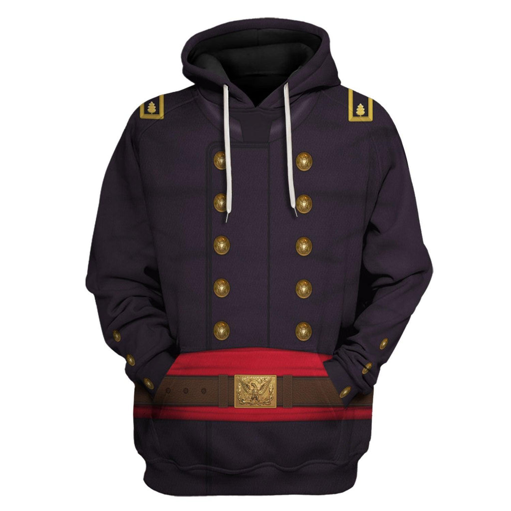 Gearhomie American Civil War Union Army Major Infantry Costume Hoodie Sweatshirt T-Shirt Tracksuit - DucG