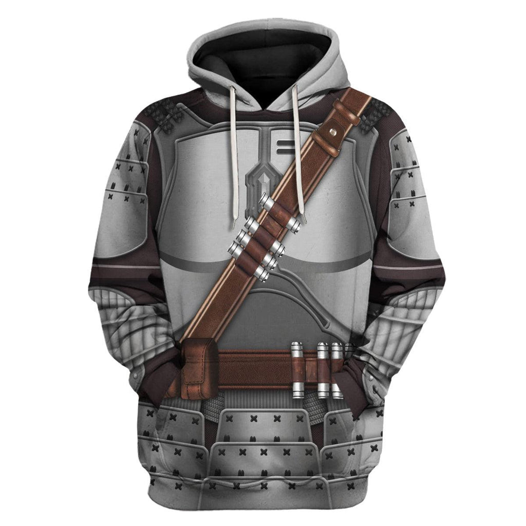 Gearhomie Beskar Mandalorian Samurai Costume Hoodie Sweatshirt T-Shirt Sweatpants - Gearhomie.com