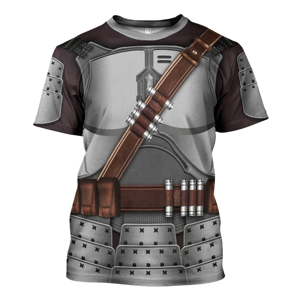 Gearhomie Beskar Mandalorian Samurai Costume Hoodie Sweatshirt T-Shirt Sweatpants - Gearhomie.com