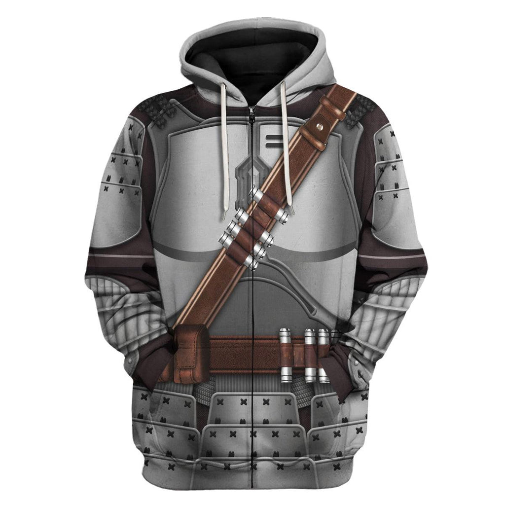 Gearhomie Beskar Mandalorian Samurai Costume Hoodie Sweatshirt T-Shirt Sweatpants - Gearhomie.com