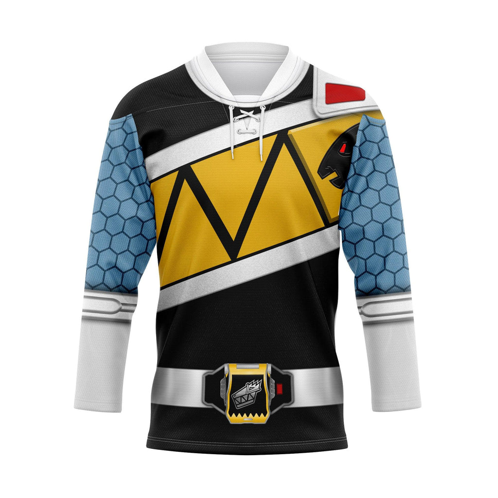 Gearhomie Black Power Rangers Dino Charge Hockey Jersey - Gearhomie.com